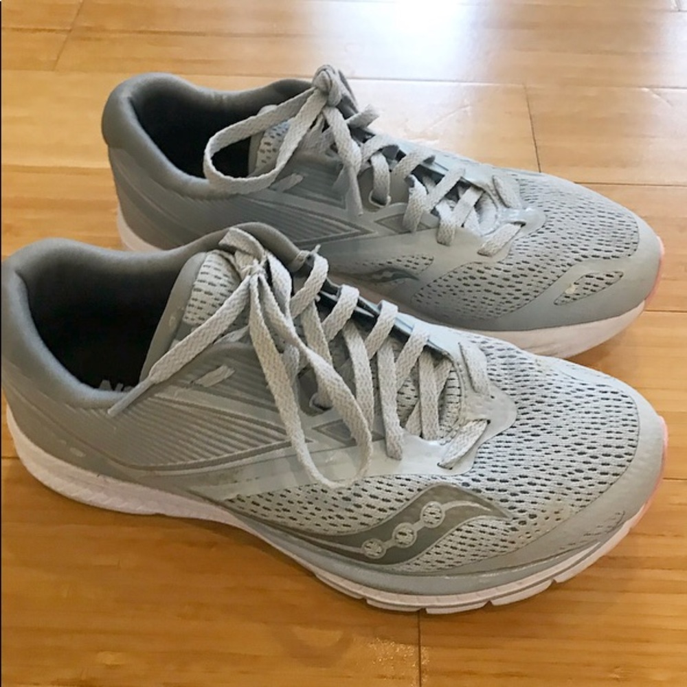 Saucony gray running sneakers